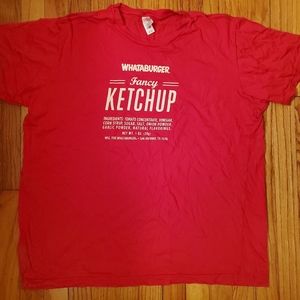 Canvas brand Whataburger ketchup shirt XL